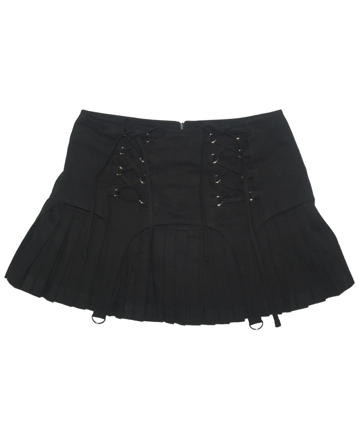 카터(KATER) Corset Pleated Low Skirt - BLACK