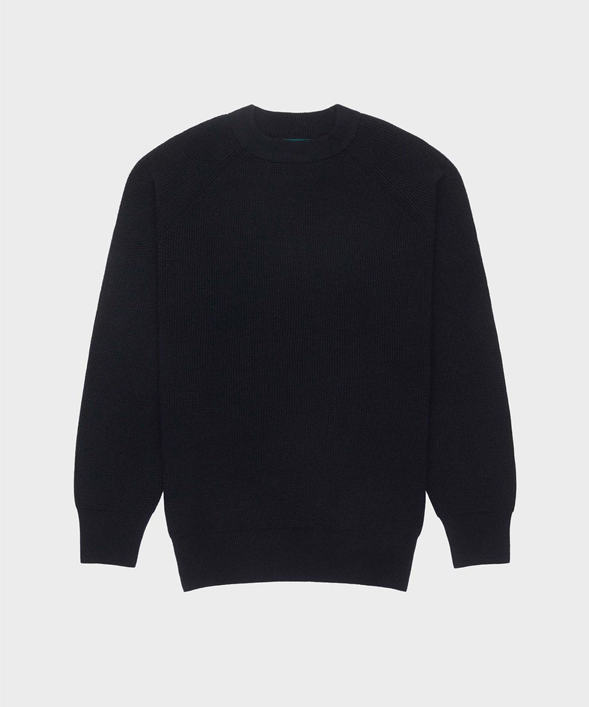 야이치(YAITCH) Waffle Knit Merino Wool Sweater - Mid Nights