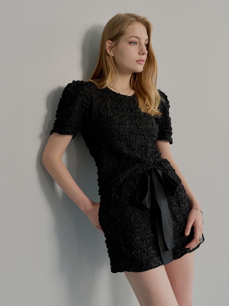 클라라 (CLALA) 리본 숏팬츠(블랙)