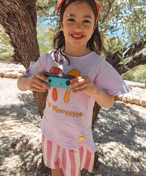 스트라이프 반바지_핑크