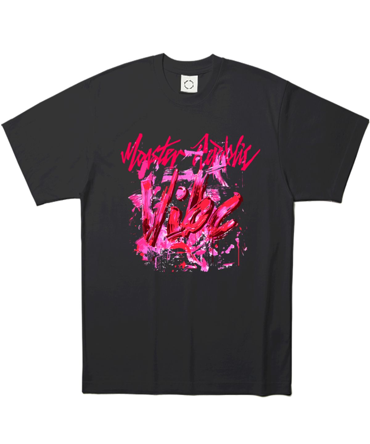 몬스터리퍼블릭(MONSTER REPUBLIC) 바이브 비비드핑크 티셔츠 블랙