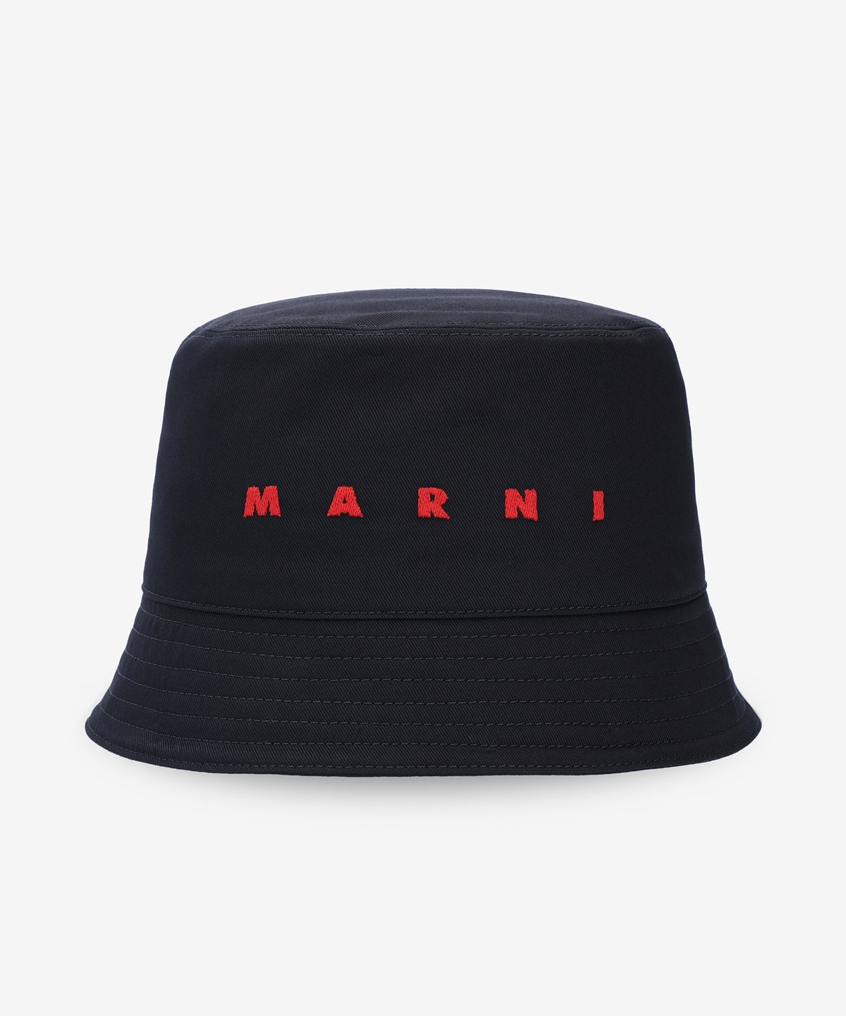 마르니(MARNI) 로고 코튼 버킷햇 - 블랙 / CLZC0110S0UTC31100N99