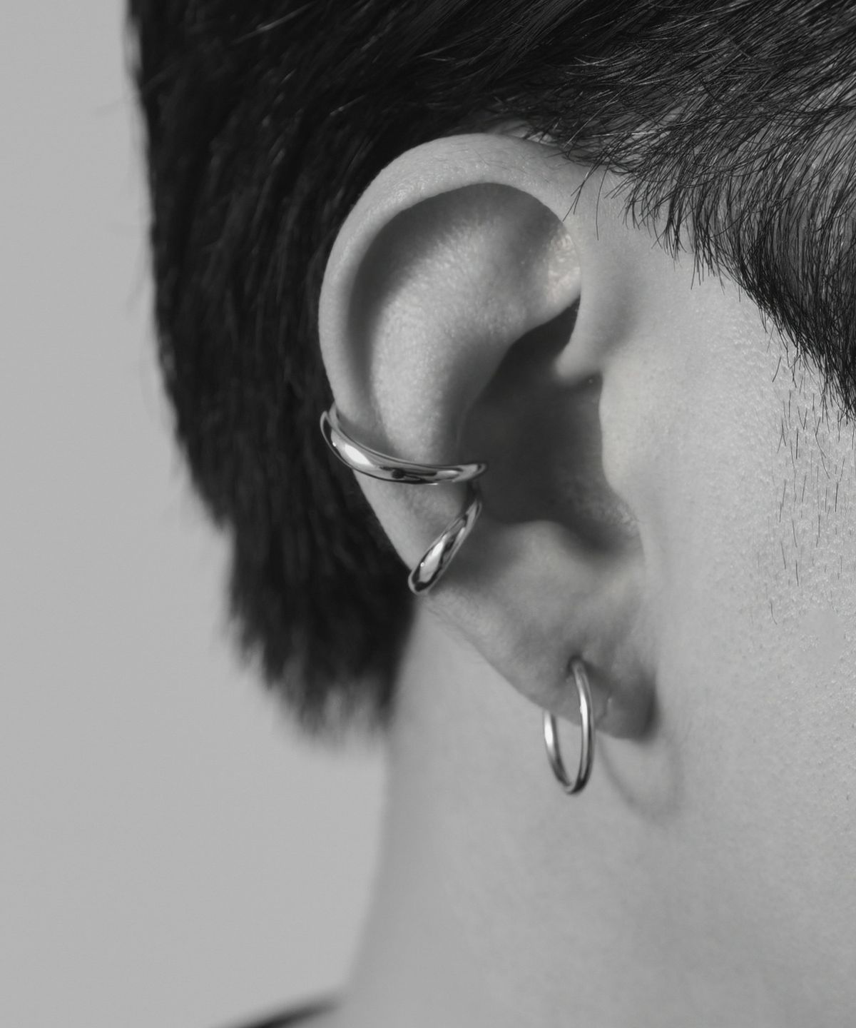 노비스도쿄(NOVICE TOKYO) 더블 레이어드 이어커프 Double Layered Ear Cuff