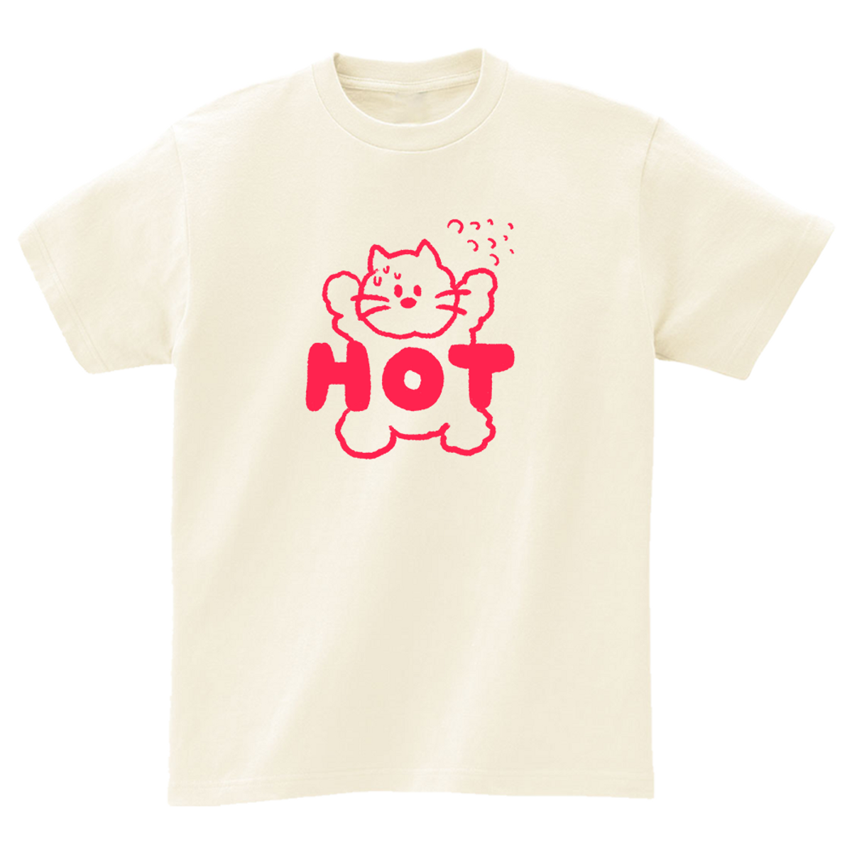 어썸어스(AWESOMEUS) TOO HOT CAT T-SHIRTS_4COLOR