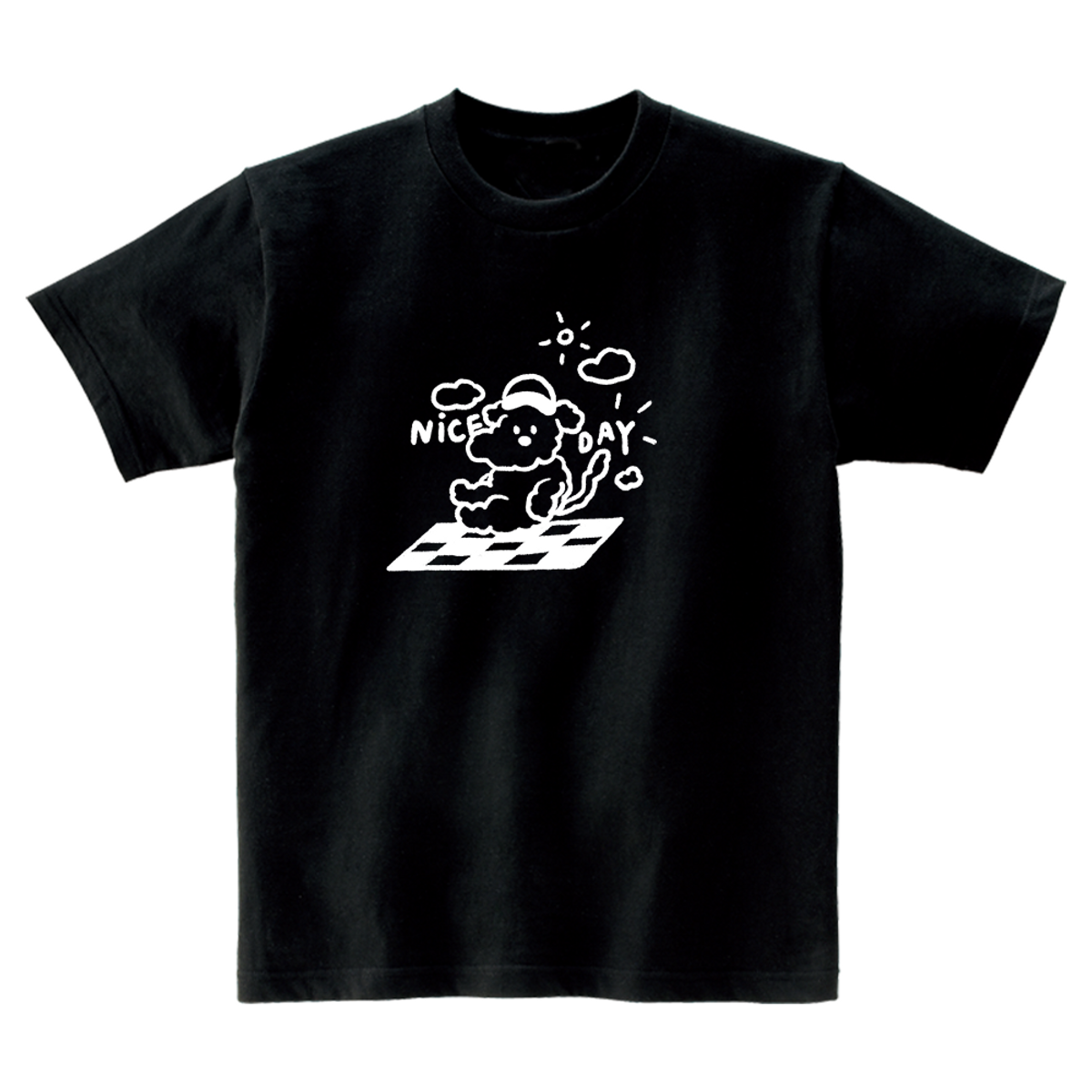 어썸어스(AWESOMEUS) NICE DAY PUPPY T-SHIRTS_4COLOR