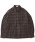 빈티지 워싱 브라운  체크셔츠