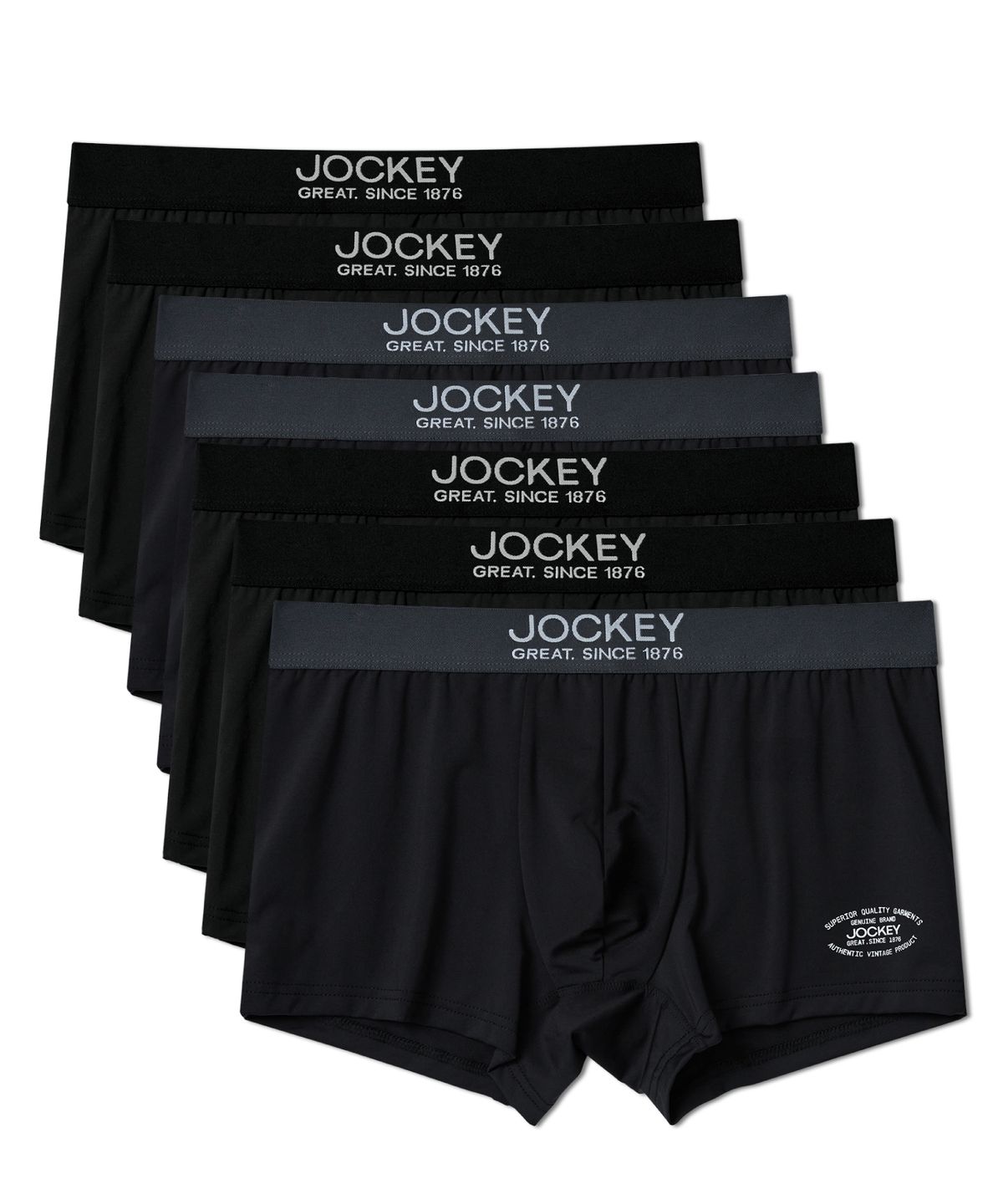 쟈키(JOCKEY) [7PACK] 블랙 올 위크 에어로쿨 드로즈팩