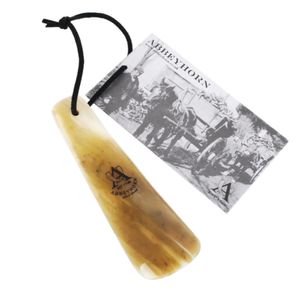 가죽끈 플랫 물소뿔 슈혼 미니 구두 주걱 4인치