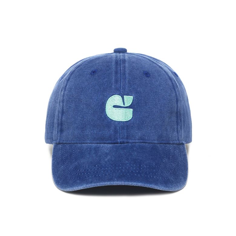 뉴 로고 워시드 캡 J74104010 BLUE