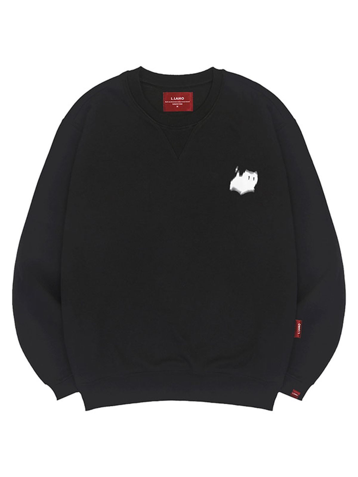 엘라모(LLAMO) 쉐도우캣 맨투맨 남녀공용 빅사이즈 S~4XL