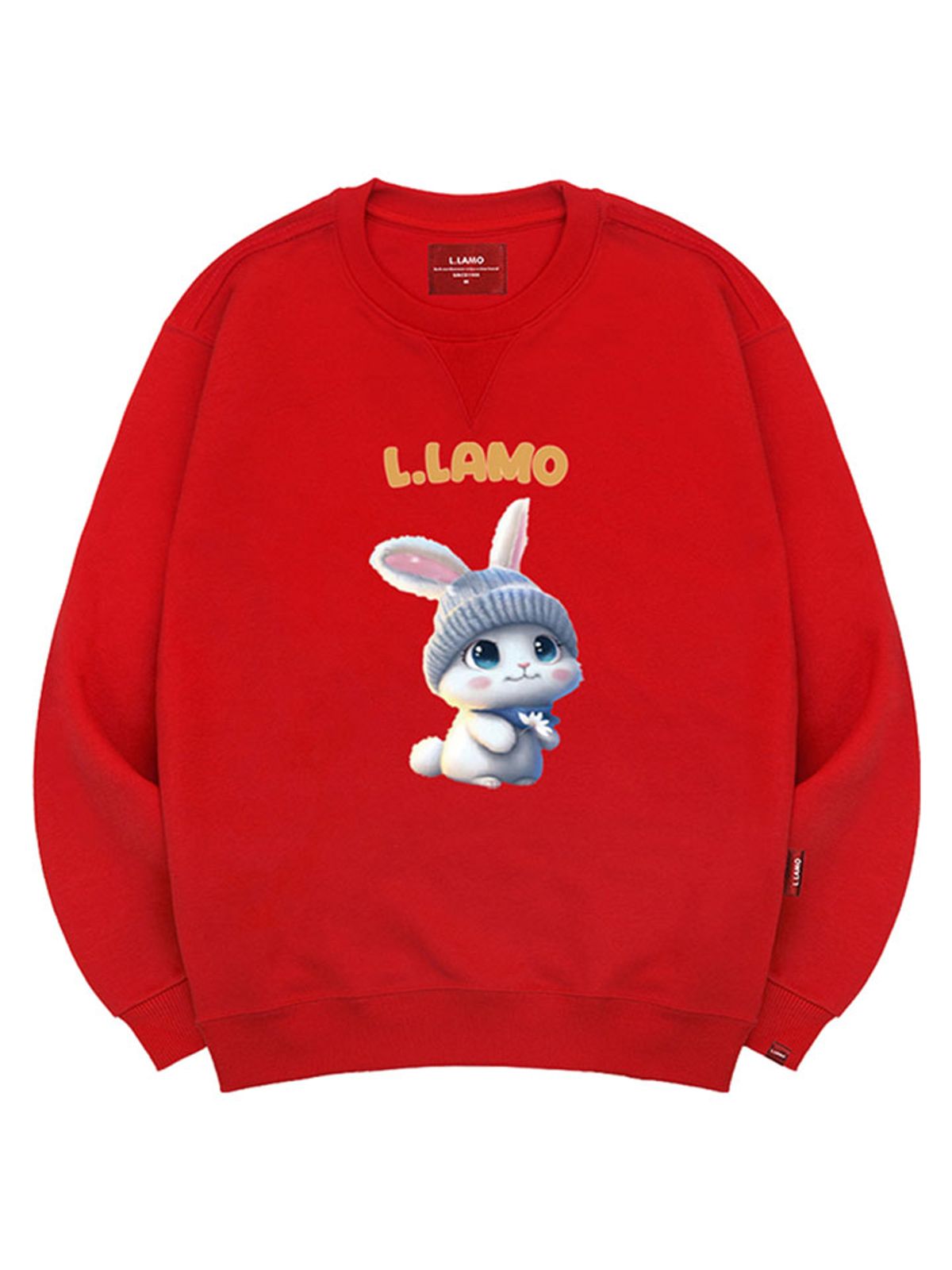 엘라모(LLAMO) 라모래빗 맨투맨 남녀공용 빅사이즈 S~4XL