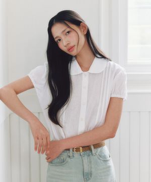 BIJOU PINTUCK BLOUSE(WT)