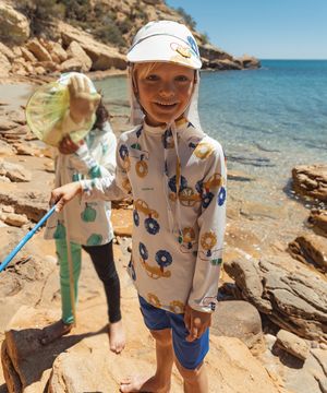 자동차 래쉬가드 SET_블루