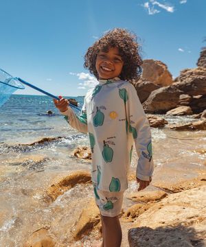 Pear 래쉬가드 SET_light yellow