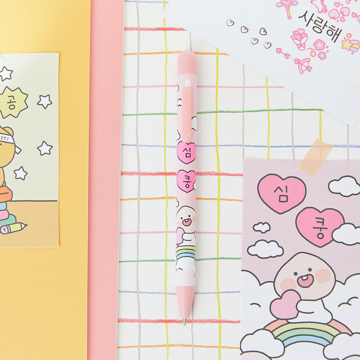 카카오프렌즈(KAKAO FRIENDS) 스탬프펜 심쿵_리틀 어피치