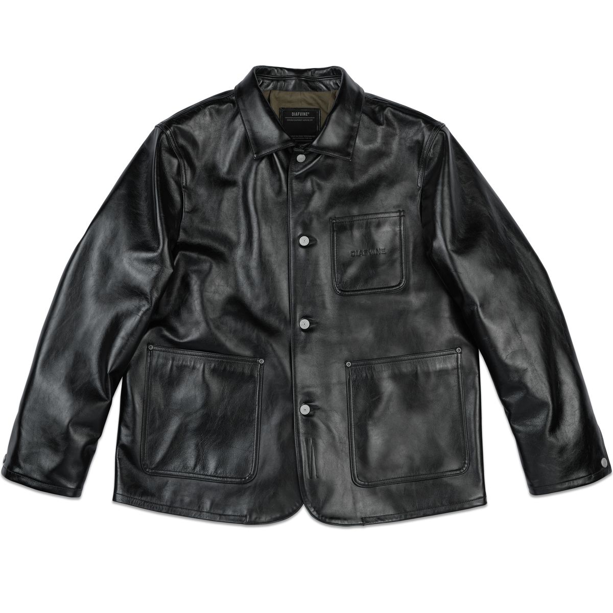 디아프바인(DIAFVINE) DV.LOT 701 Coverall jacket Calfskin 1mm
