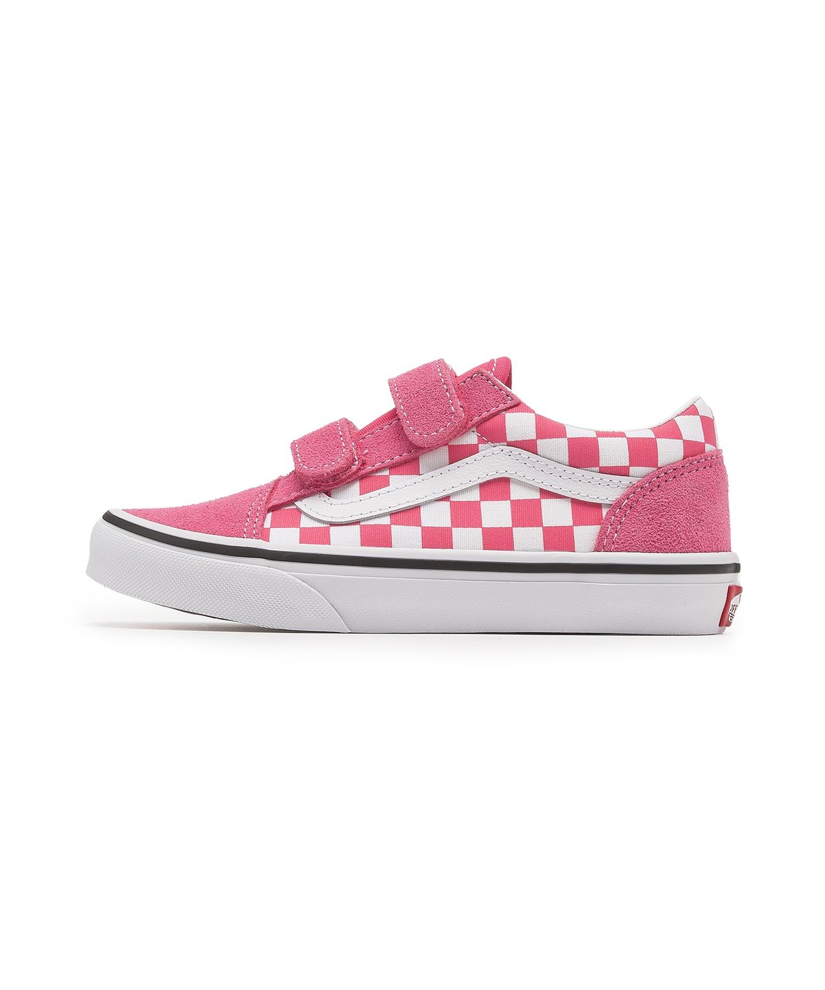 반스 키즈(VANS KIDS) 올드스쿨 벨크로 키즈 - (컬러띠어리) 체커보드 허니서클 / VN000CYWCHL1