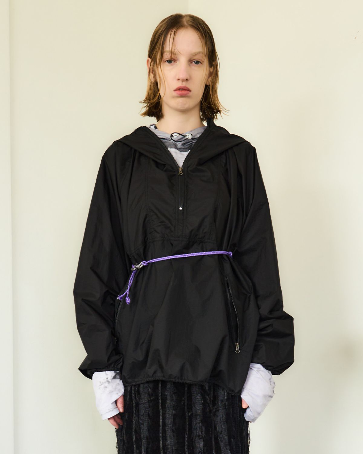 씬(SEEN) PACKABLE TRECKING WIND TOP (Black)
