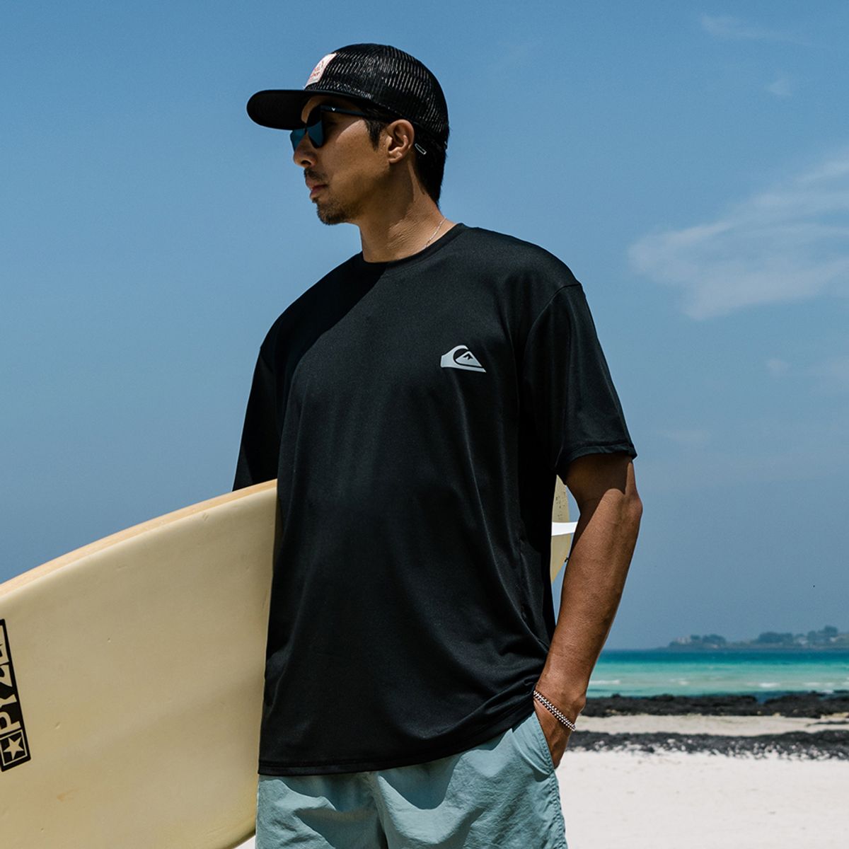 퀵실버(QUIKSILVER) 남성 루즈핏 래쉬가드 QS1072KMT
