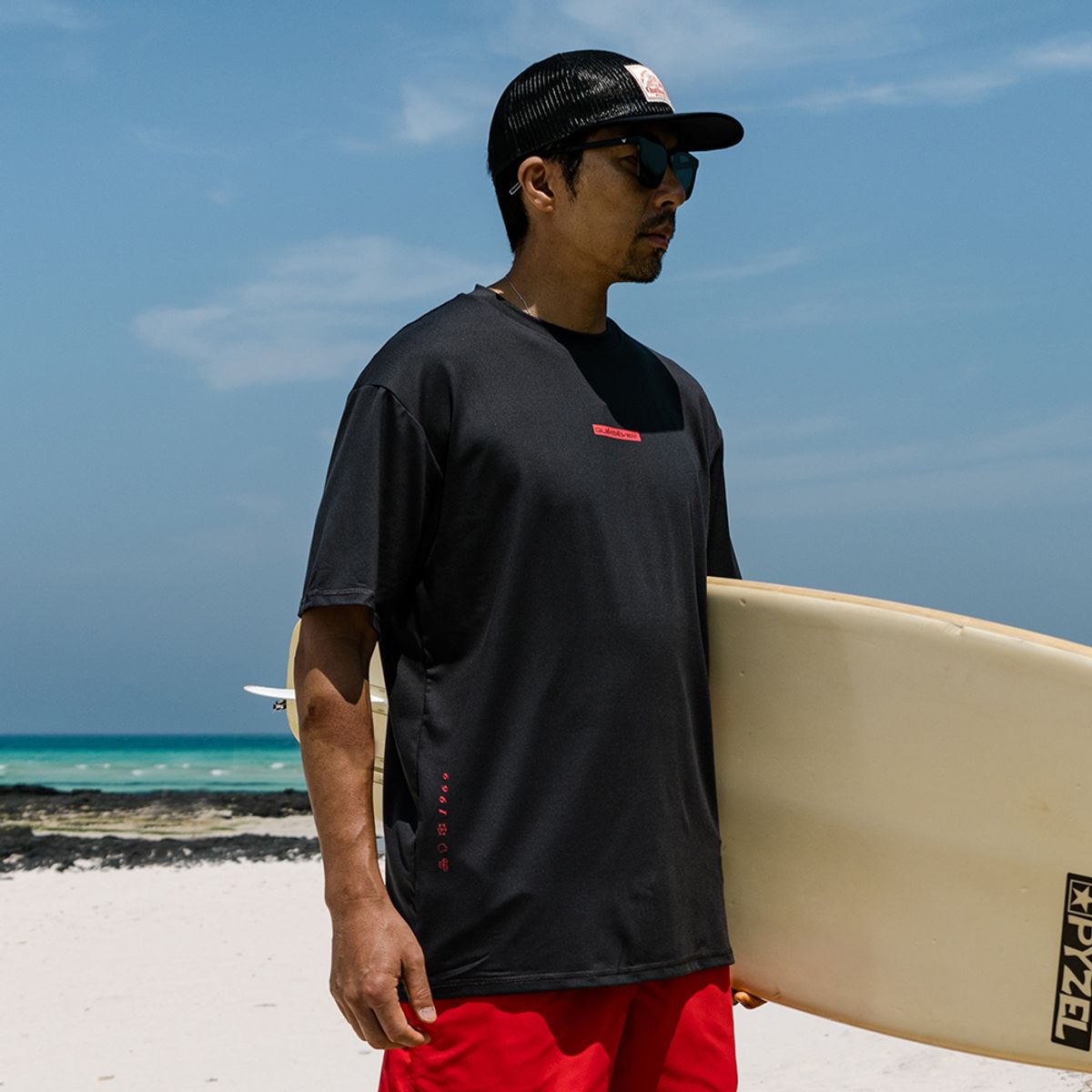 퀵실버(QUIKSILVER) 남성 루즈핏 래쉬가드 QS1072AMT