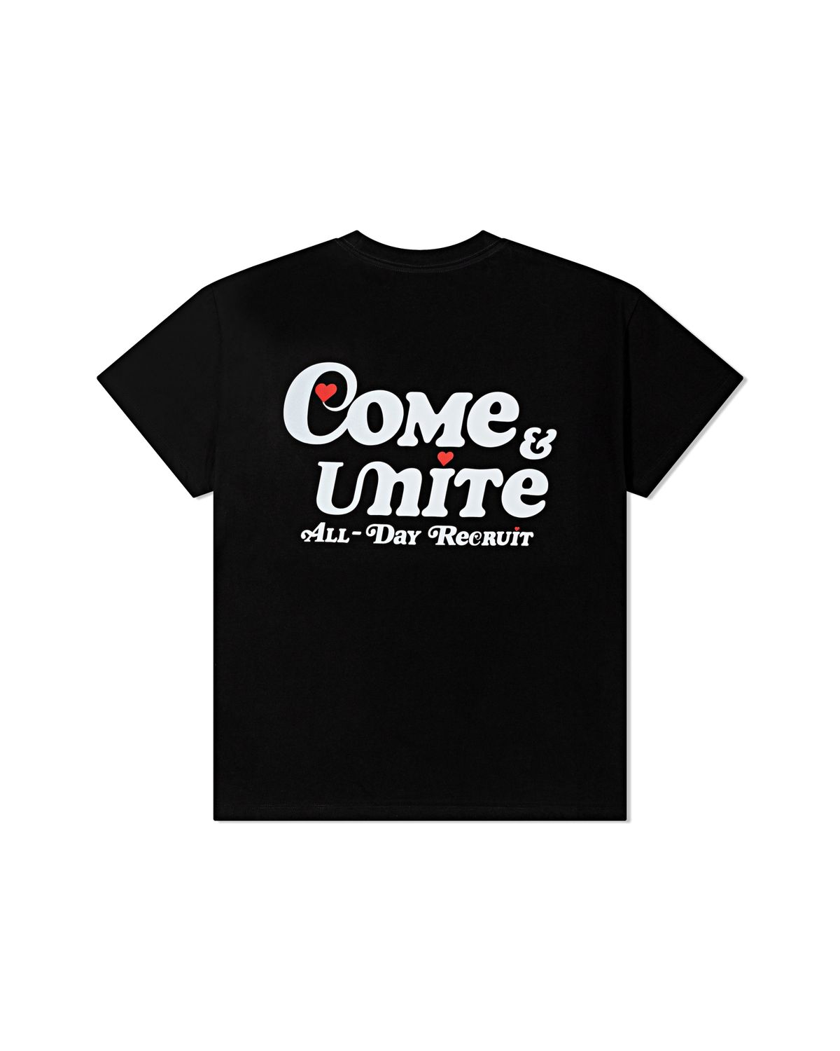 커뮤니티클럽(COMMUNITY CLUB) COME & UNITE TEE Black