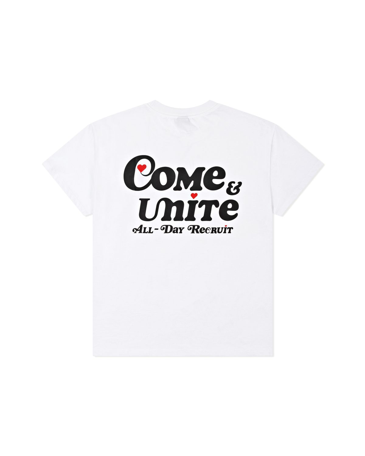 커뮤니티클럽(COMMUNITY CLUB) COME & UNITE TEE White