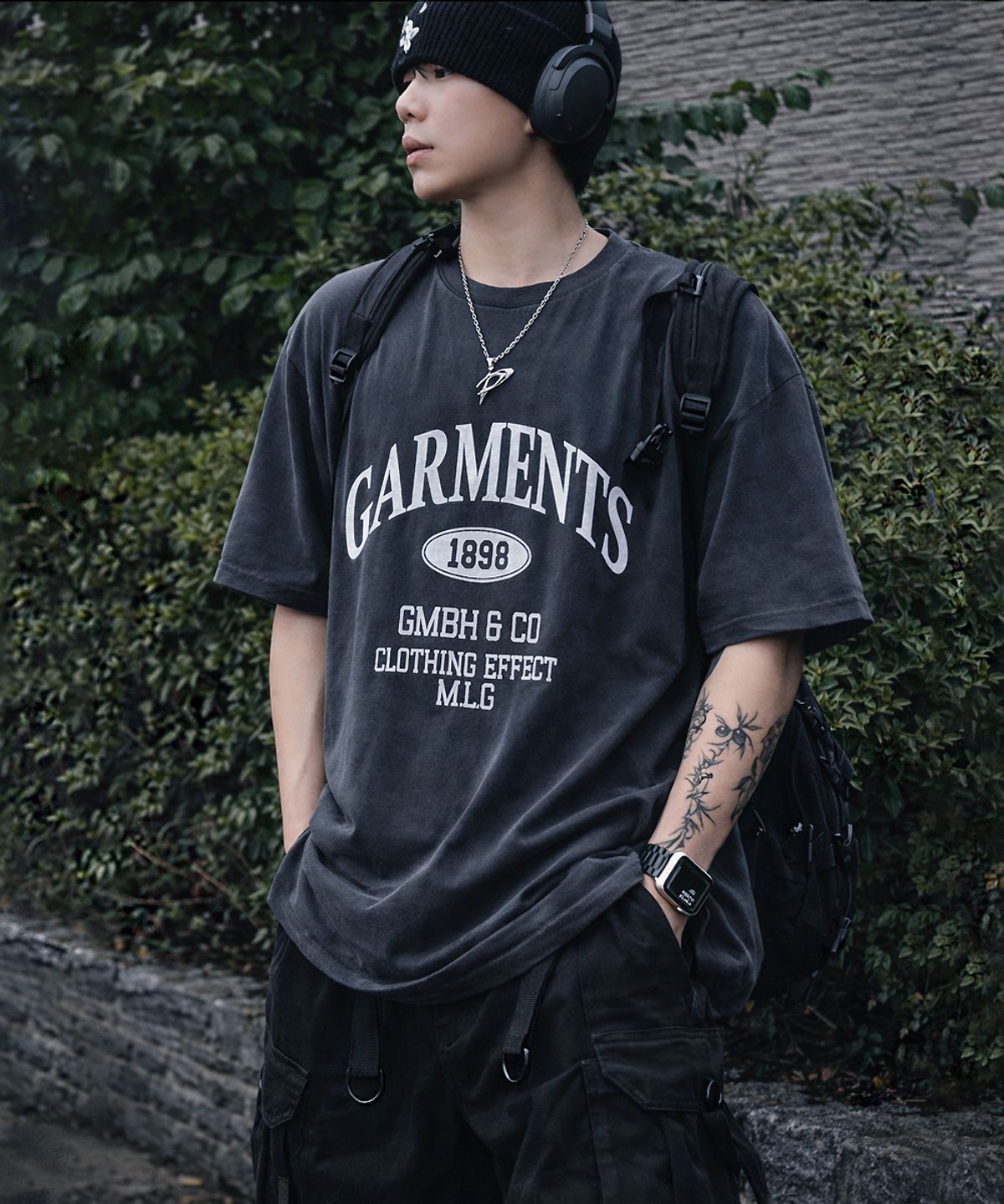 더마일(THEMILE) ML GARMENTS  CREW [PIGMENT D.GREY]