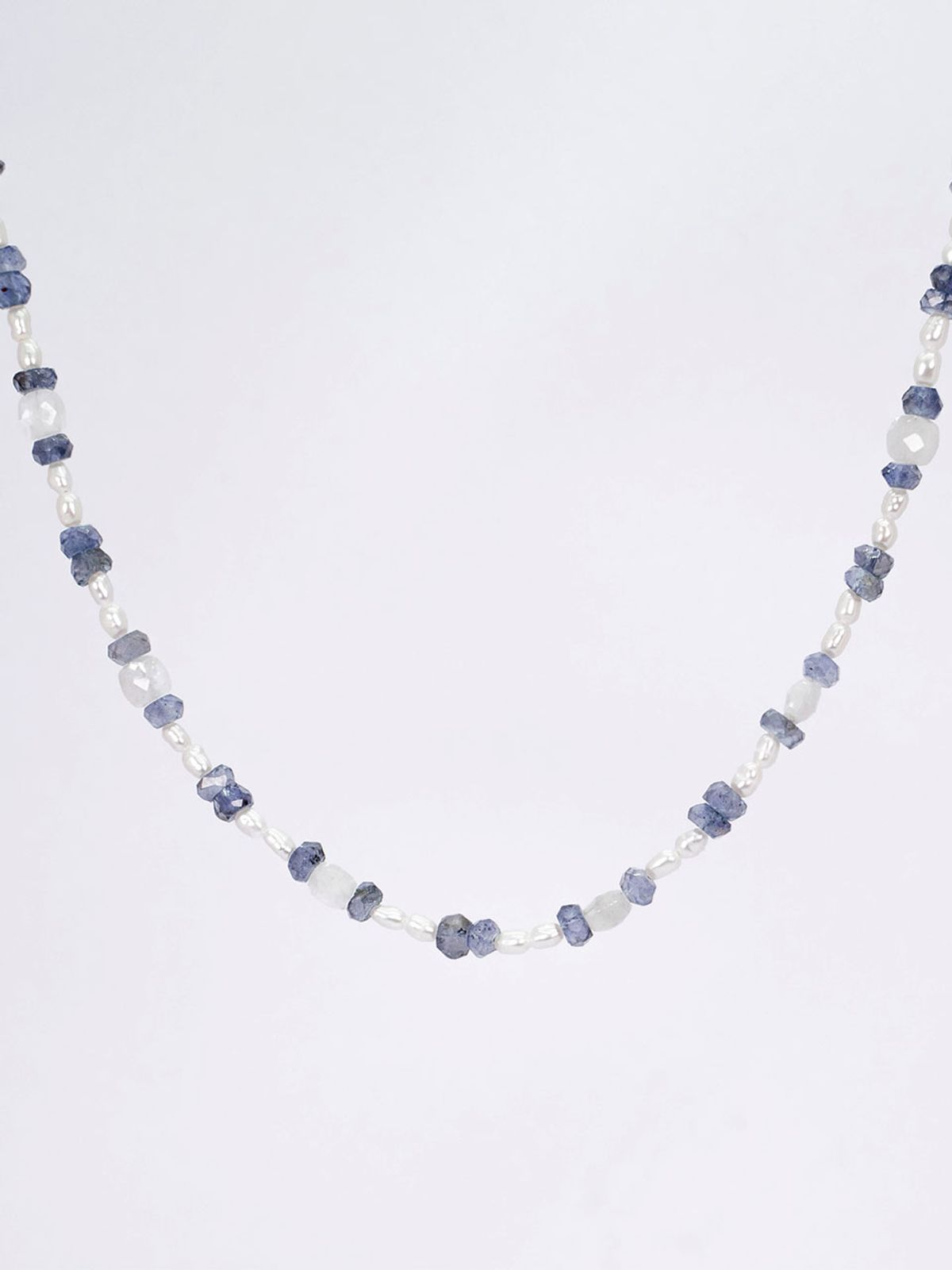 하랑(HARANG) HR 40N_Pearl Iolite Beads Necklace