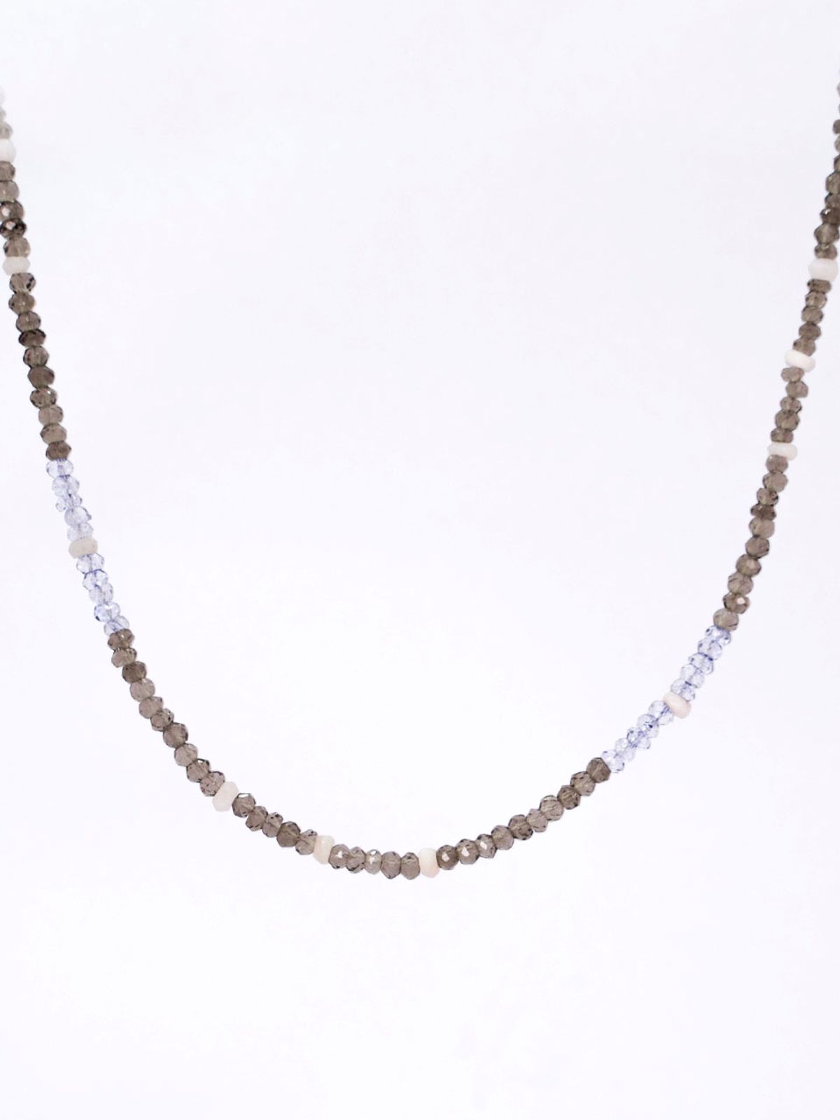 하랑(HARANG) HR 46N_Smoky Quartz Gemstone Beads Necklace