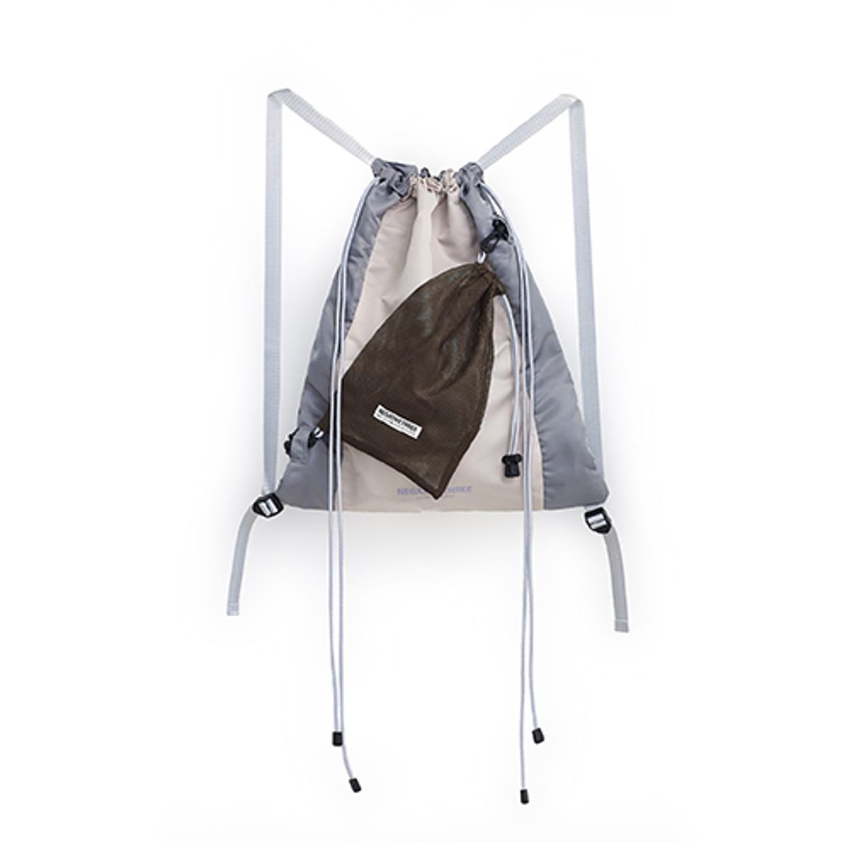네거티브쓰리(NEGATIVETHREE) Cabestan Gym Sack_Pink Beige