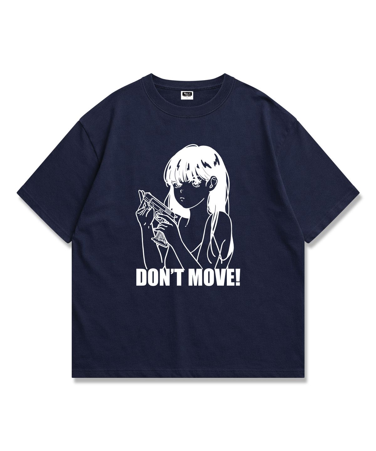 오리지널데이(ORIGINALDAY) DONT MOVE 오버핏 반팔 티셔츠 Navy
