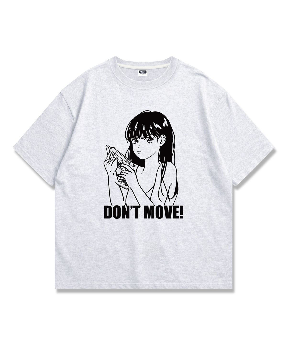 오리지널데이(ORIGINALDAY) DONT MOVE 오버핏 반팔 티셔츠 White melange
