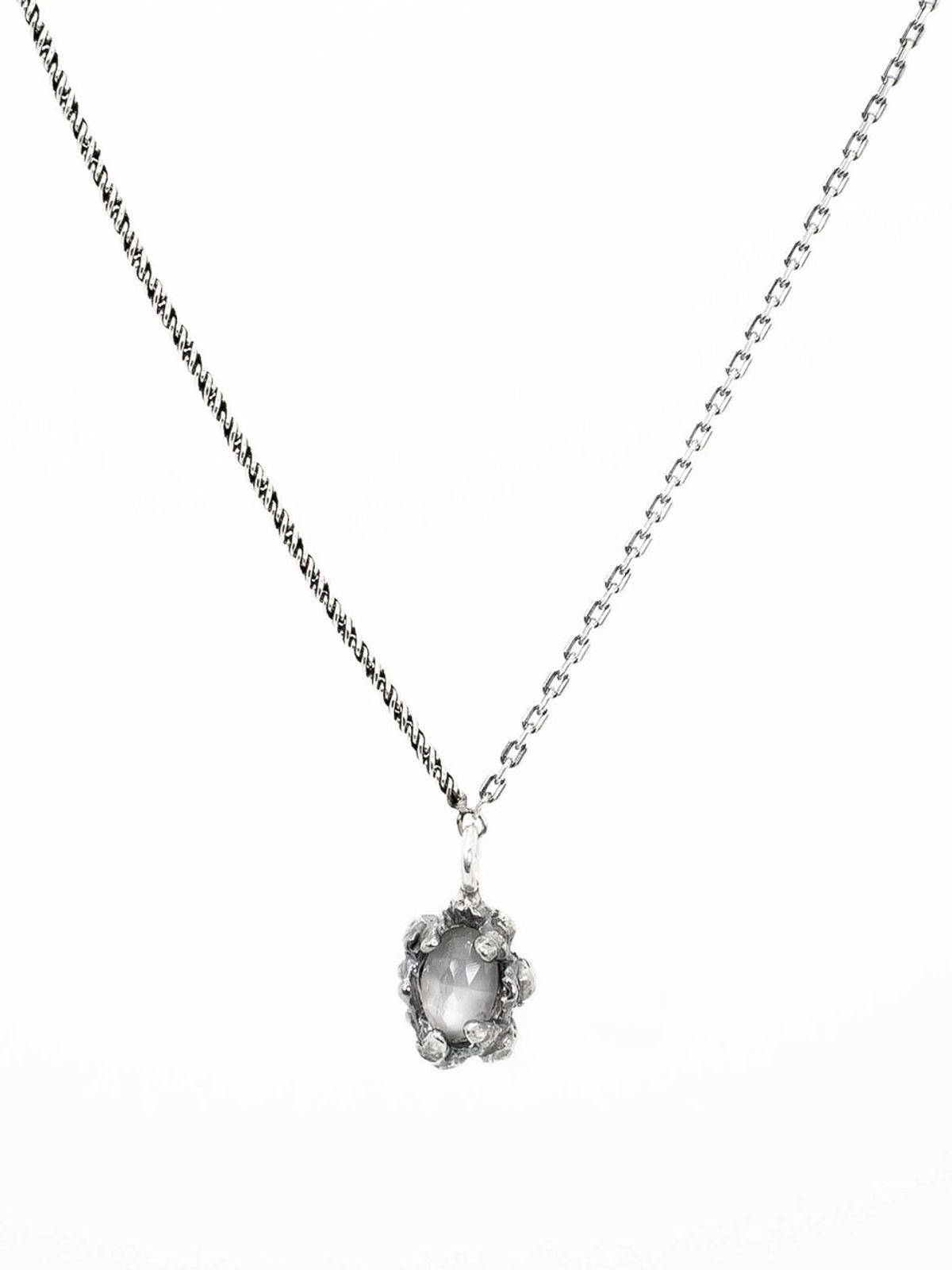 하랑(HARANG) HR 207N_Grey Moonstone Necklace