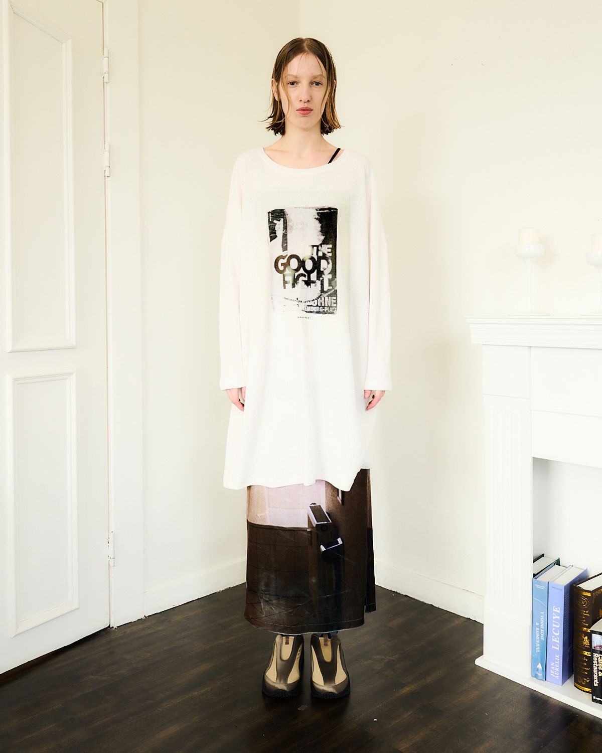 씬(SEEN) OVERSIZED T-SHIRTS (ONE-PIECE) (GOOD FIGHT)