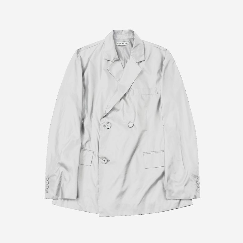 NYLON LIGHT DOUBLE BLAZER (Light Grey)