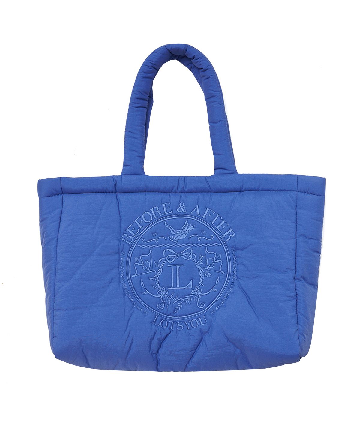 라츠유(LOTSYOU) lotsyou_Fairy tale Padding Big bag Blue