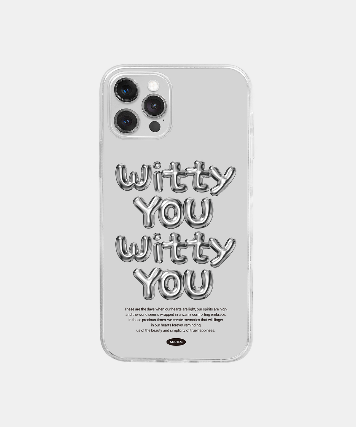 소유템(SOUTEM) Silver Garden Phone Case_Clear