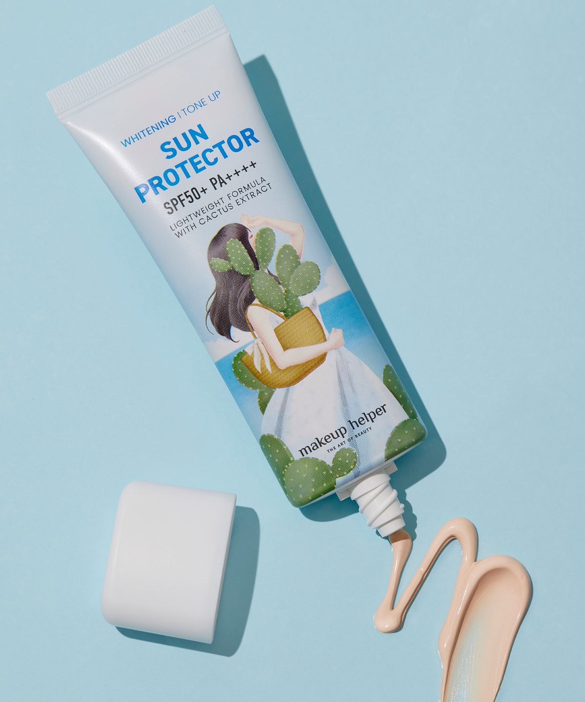 메이크업헬퍼(MAKEUP HELPER) 화이트닝 톤업 선 프로텍터 SPF50+PA++++