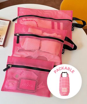 [SET] Travel Mesh Packable Pouch_HC2436PC005M