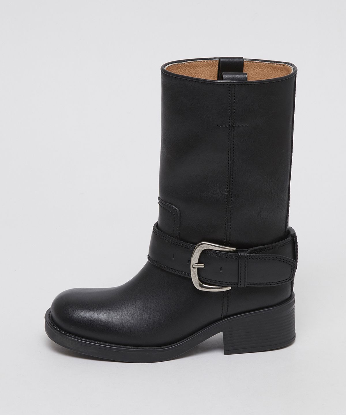아카이브앱크(ARCHIVEPKE) Buckle boots(Deep sleep)_OK3BX25003BLK