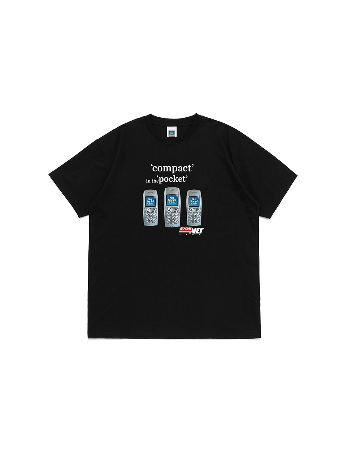 넷소셜클럽(NET SOCIAL CLUB) 폰 에드스 반팔티 (블랙)
