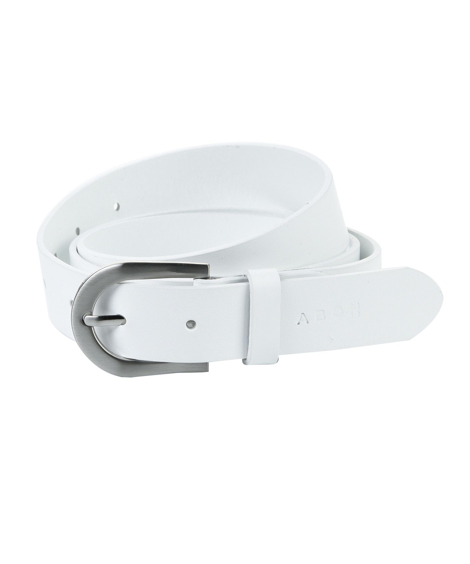 MUSINSA ABON Kiro Real Leather Belt White