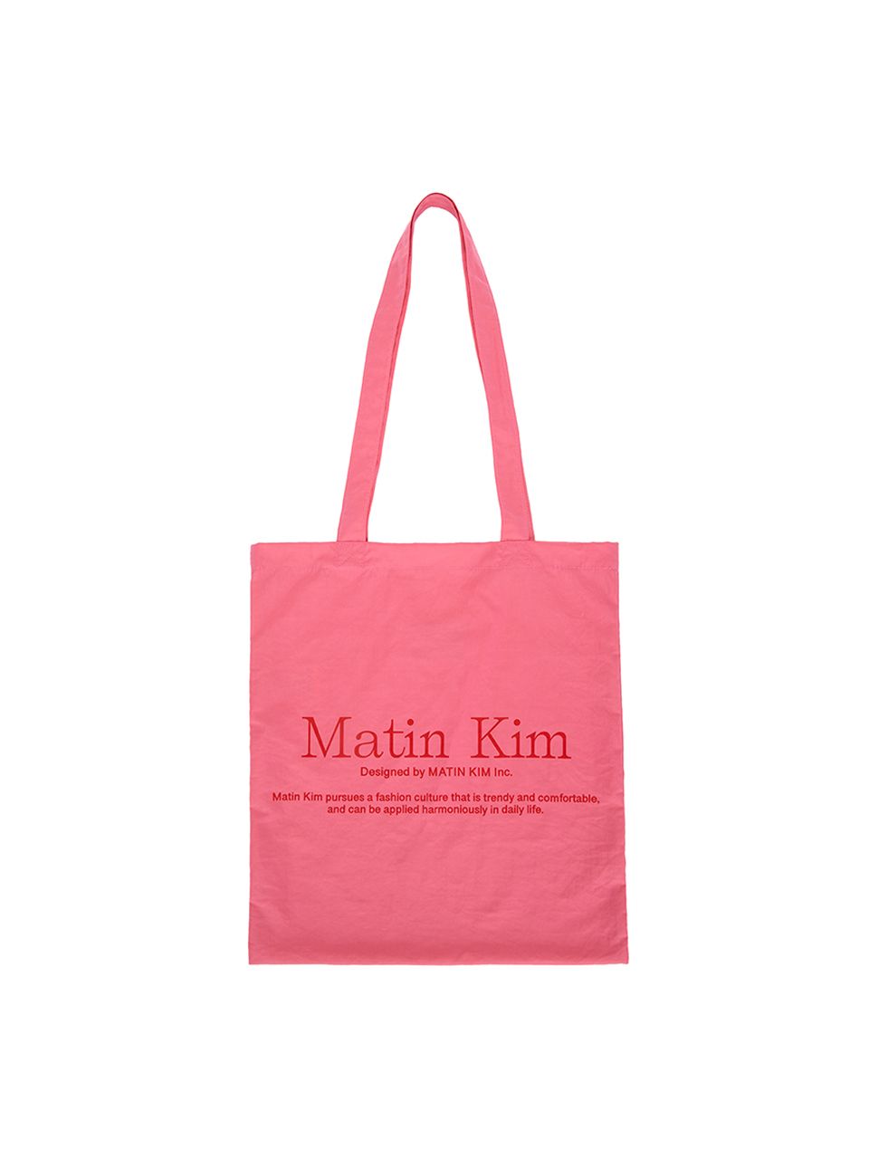 MUSINSA | MATIN KIM MATIN POPPIN ECOBAG IN PINK