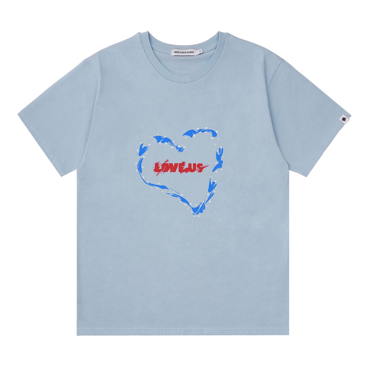 노쿨러스(NOSCOULEURS) LOVE US T-SHIRT BLUE