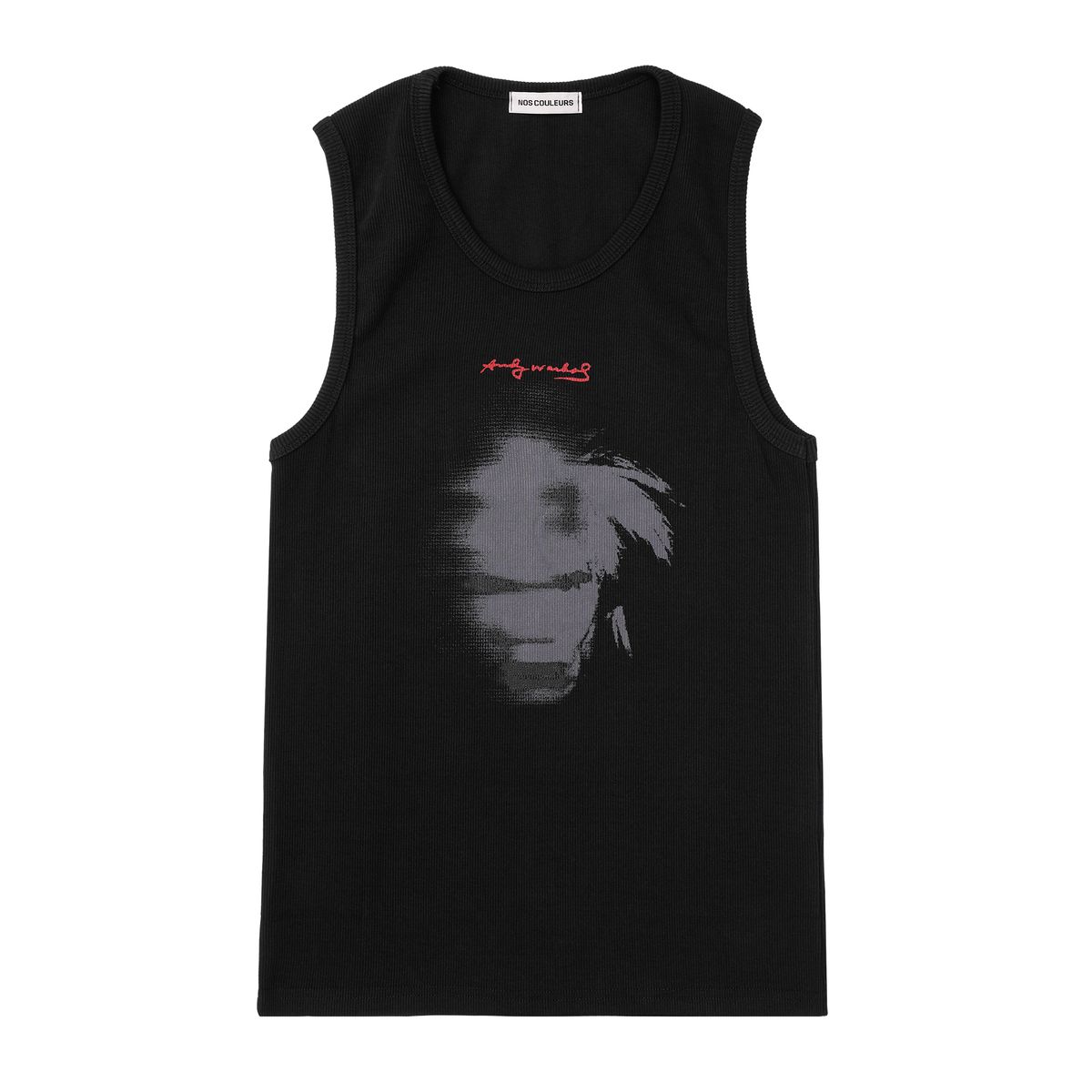 노쿨러스(NOSCOULEURS) ANDY WARHOL SLEEVELESS BLACK