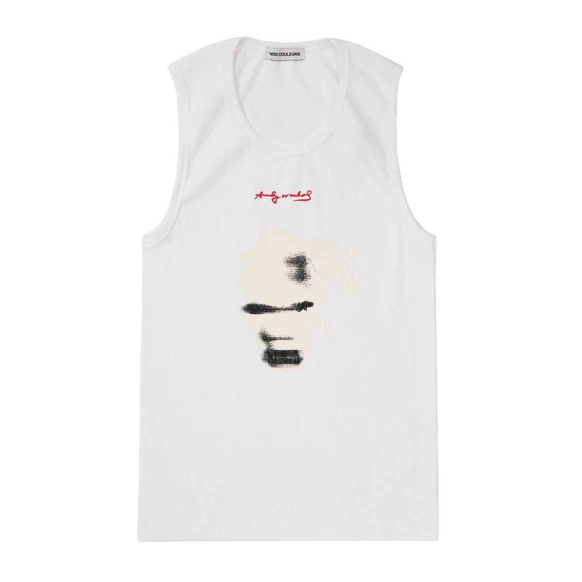 노쿨러스(NOSCOULEURS) ANDY WARHOL SLEEVELESS WHITE