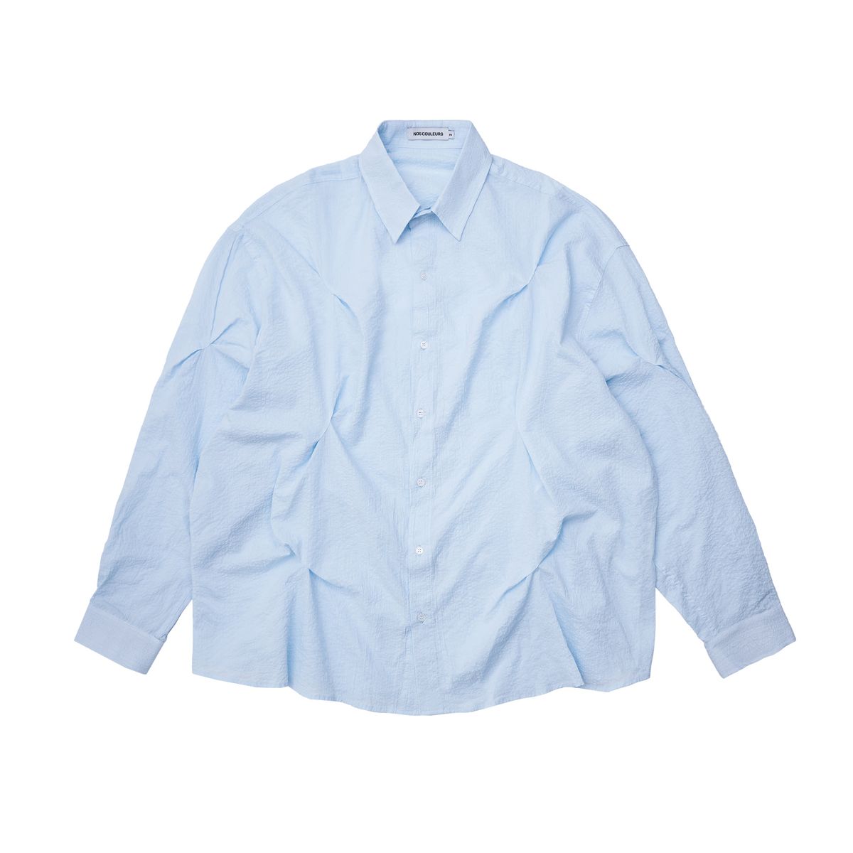 노쿨러스(NOSCOULEURS) SEERSUCKER BITE SHIRTS BLUE