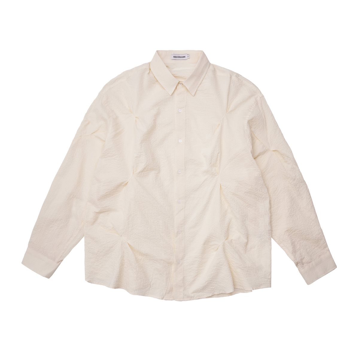 노쿨러스(NOSCOULEURS) SEERSUCKER BITE SHIRTS CREAM