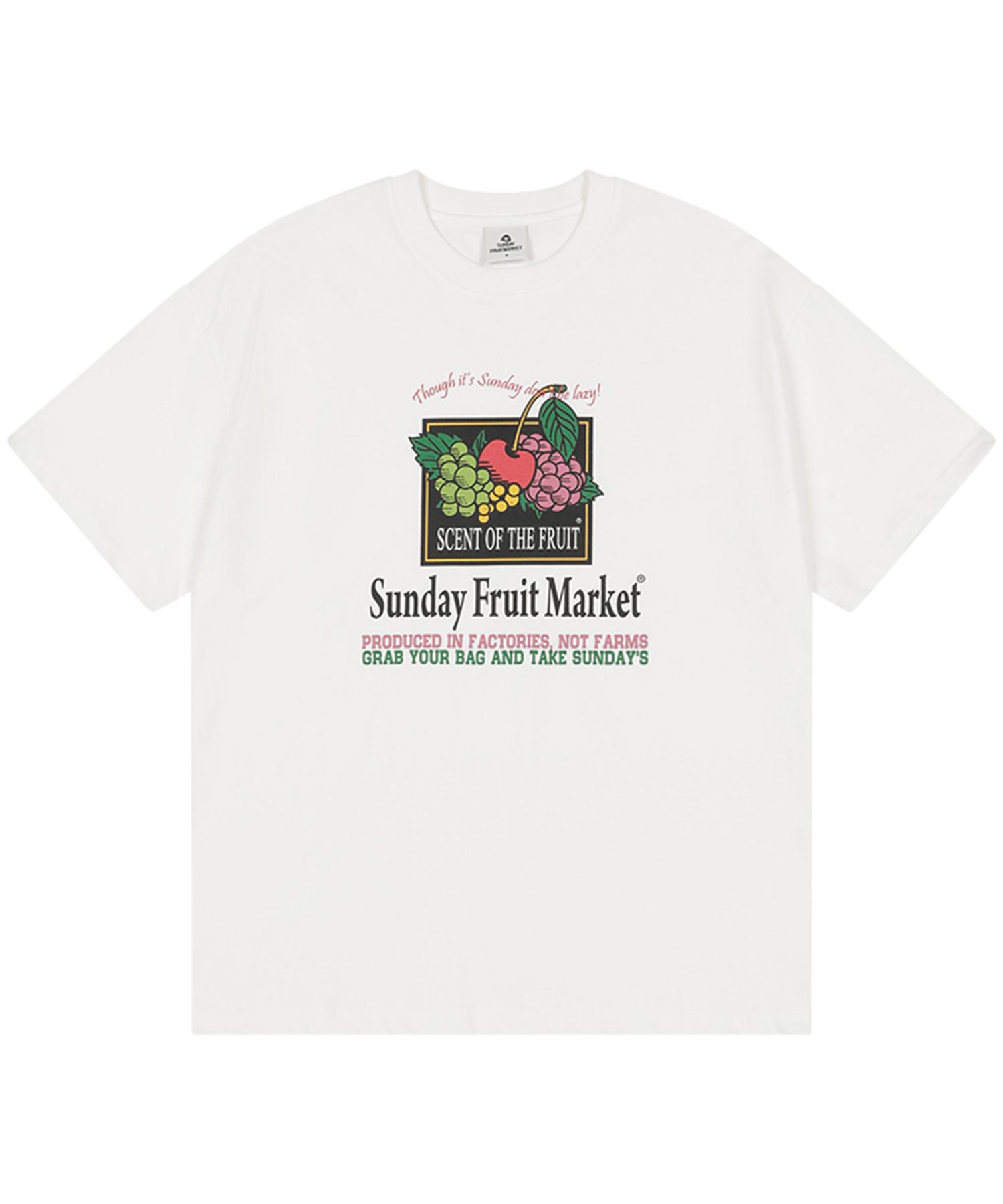 ★22-23FW新作★SUNDAYFRUITMARKET★FRUIT TOUR TEE MUSINSA | SUNDAY FRUIT MARKET MARKET TEE IVORY