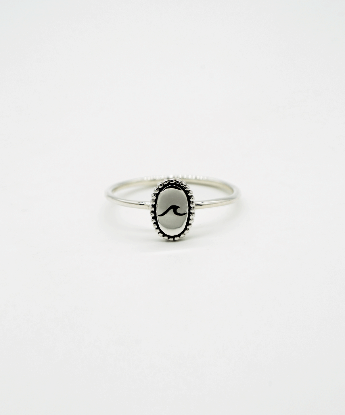 하카블랙스(HAKKABLACKS) Mini Ovel Wave Ring